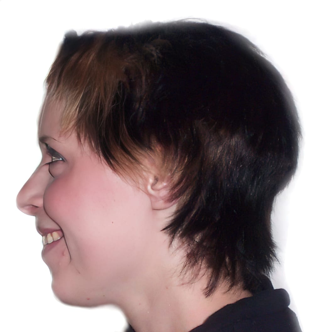 Before Picture - Funky, Short and Choppy with Highlights