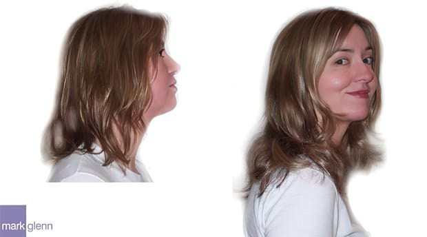 HE019 - Shoulder Length Hair Extensions Before & After - Mark Glenn, London