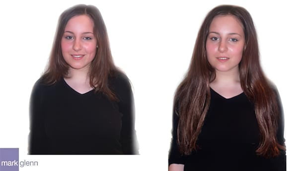 HE020 - Body Boost with Length Hair Extensions Before & After | Mark Glenn, London