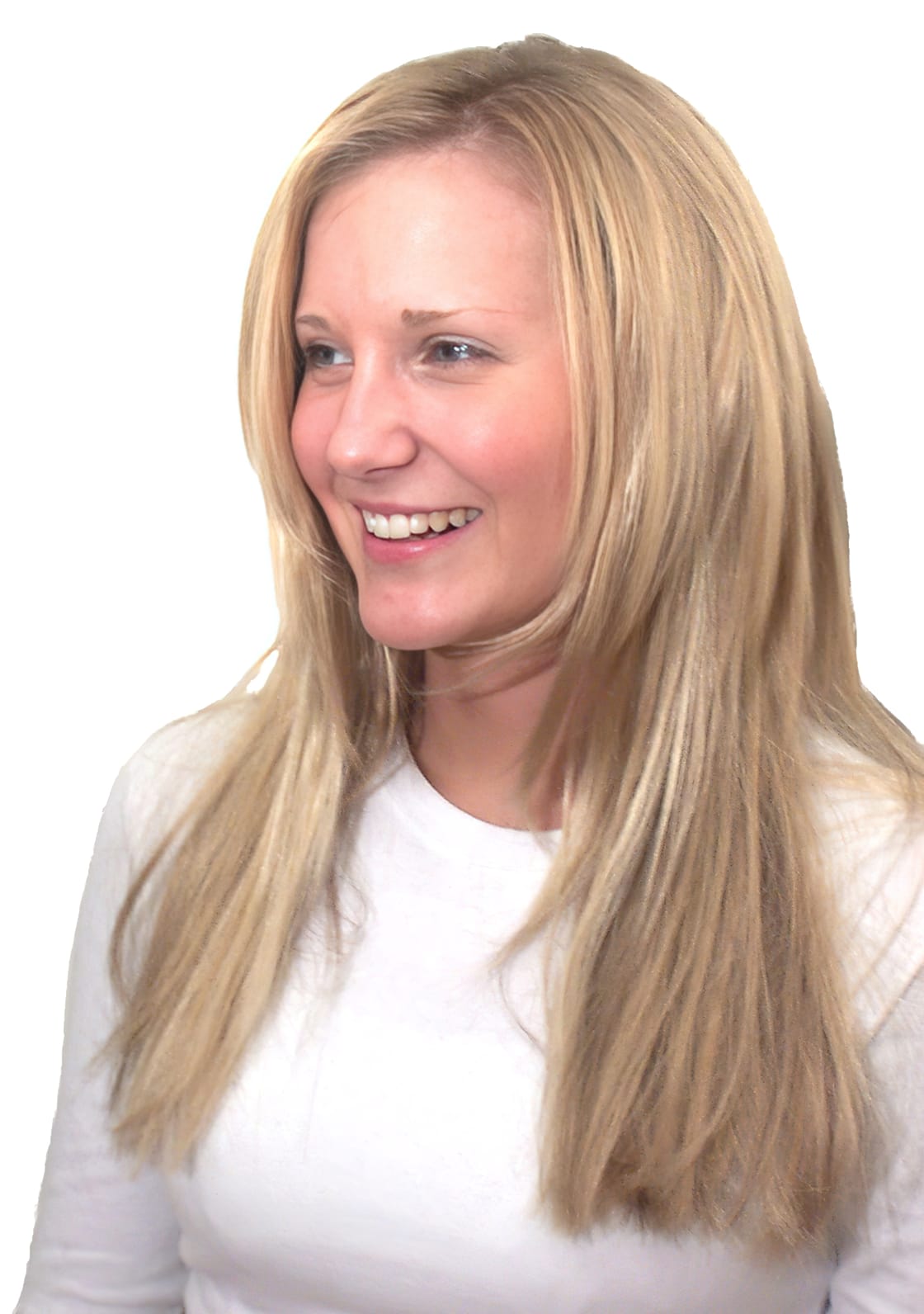 After Picture - Blunt Bob to Long Blonde