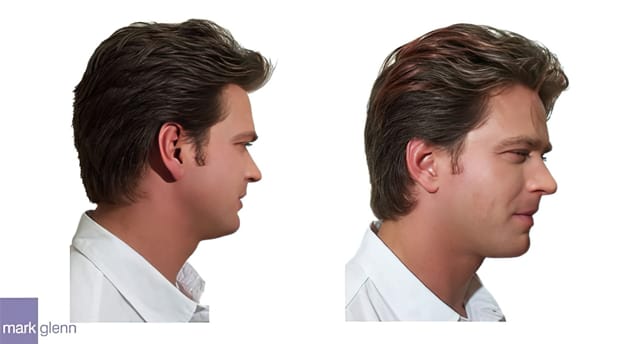 HE038 - Male Men Guys Highlights Only Hair Extensions Before & After
