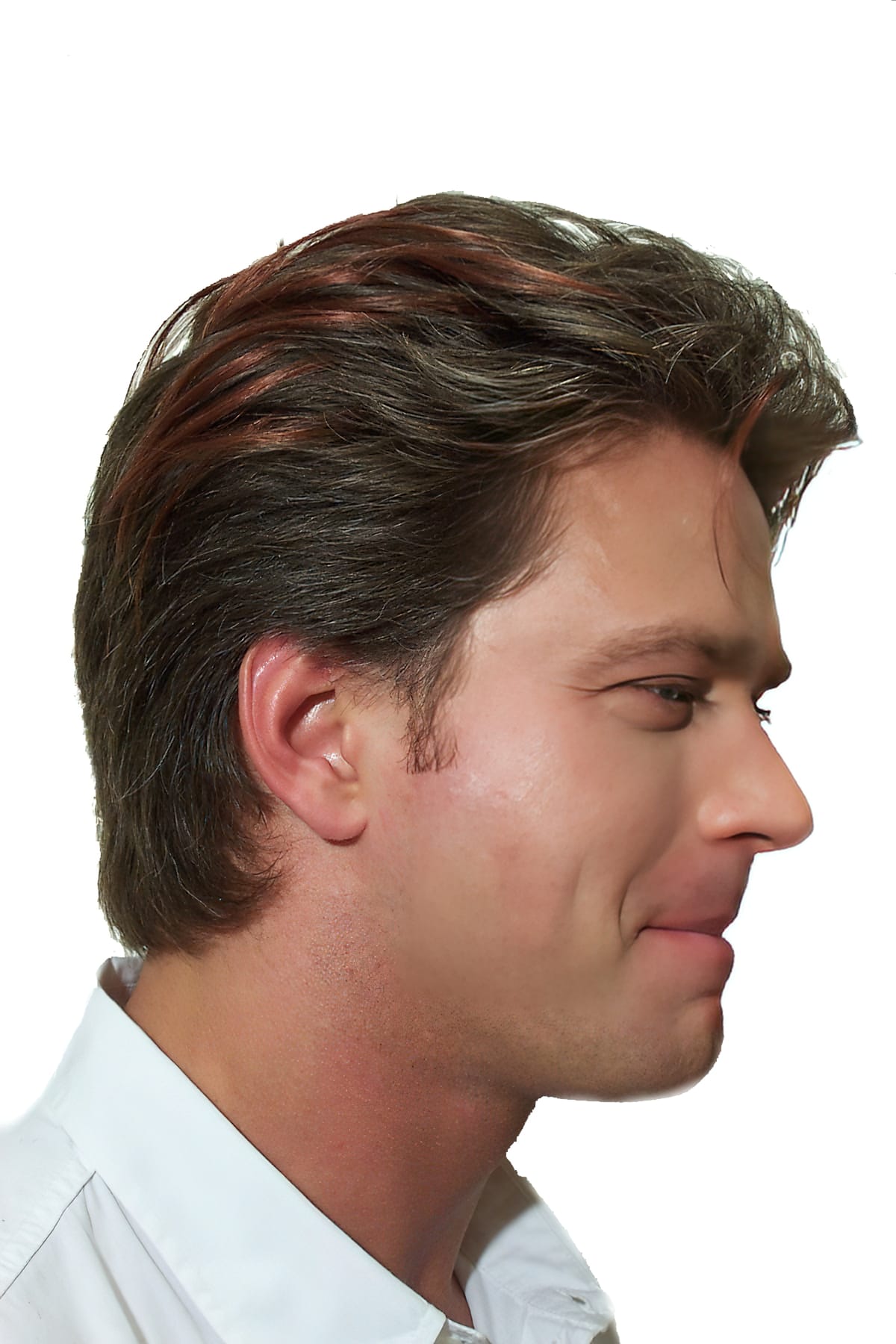 After Picture - Male Hair Extensions Highlights Only