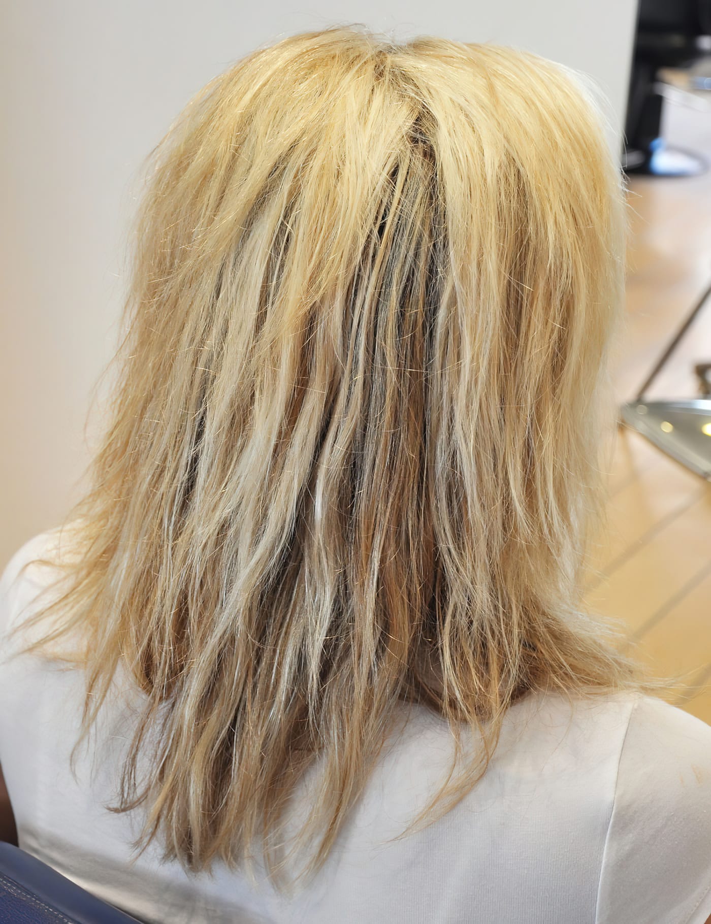 Before Picture - Bad Hair Extensions Made Good