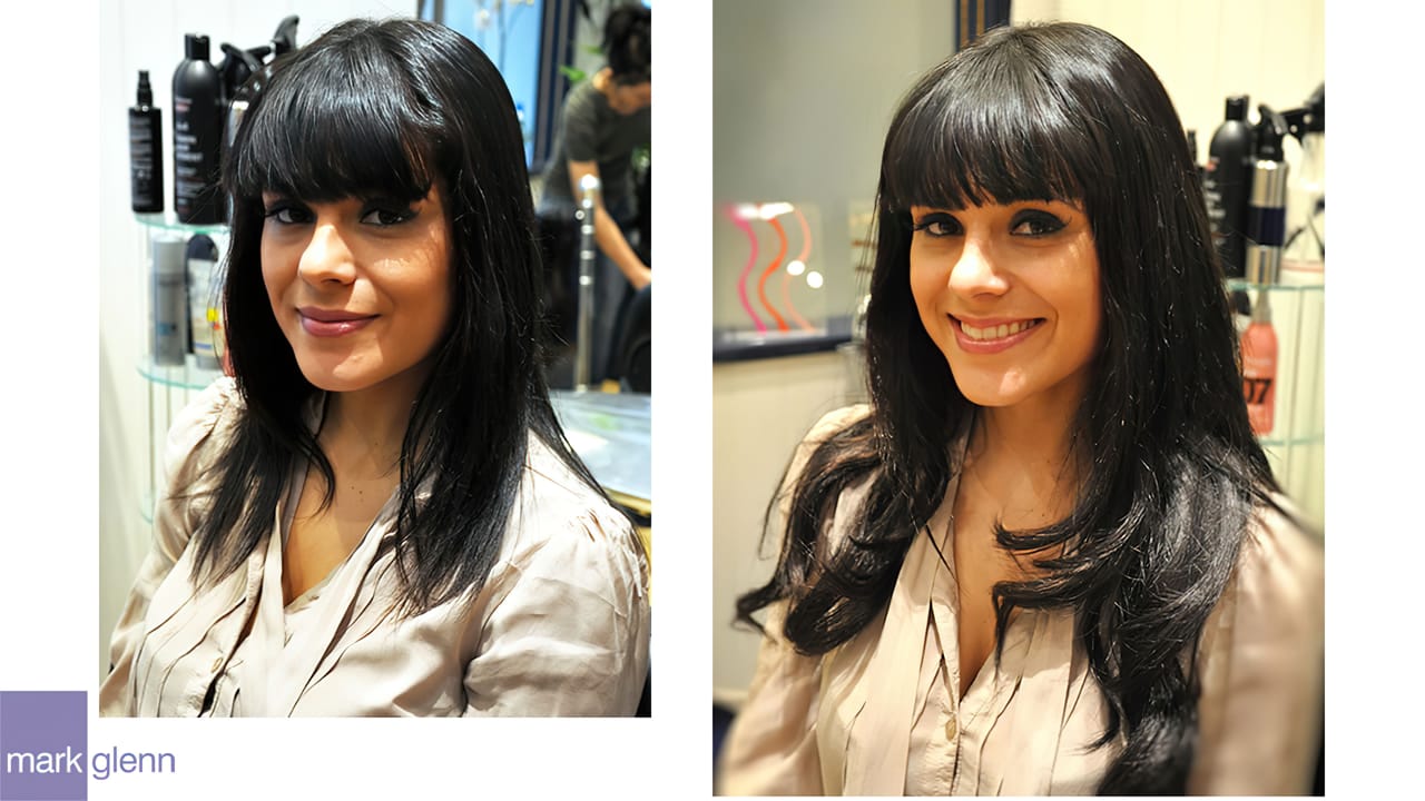 HE102 - Dark & Dreamy Hair Extensions Before & After | Mark Glenn, London
