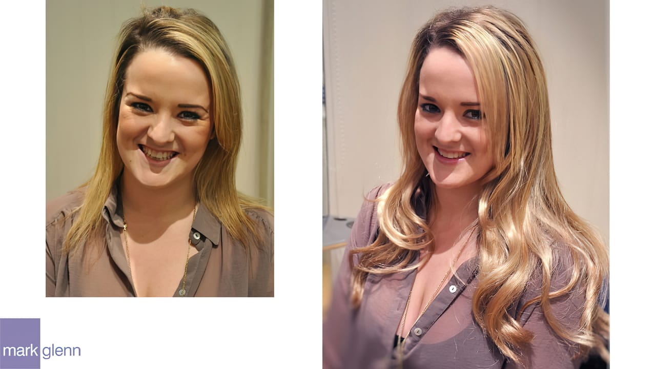 HE103 - Blonde & Lovely Hair Extensions Before & After | Mark Glenn, London