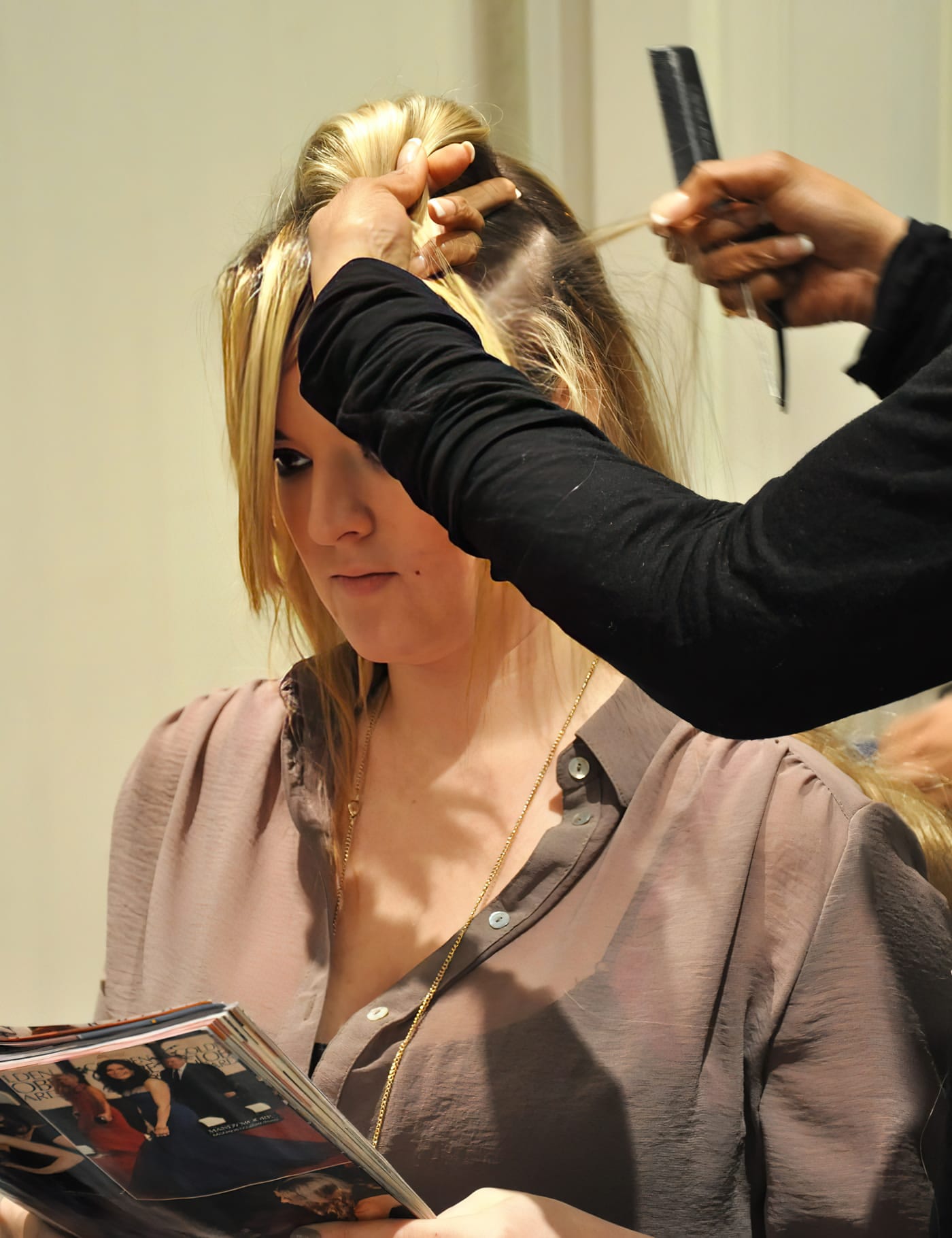 Before Picture - Blonde & Lovely for an Extension Virgin