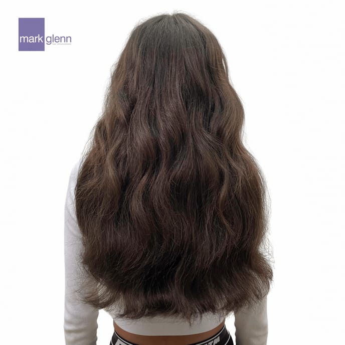 After Picture - Fragile Hair Restored After Human Tape Extensions Damage