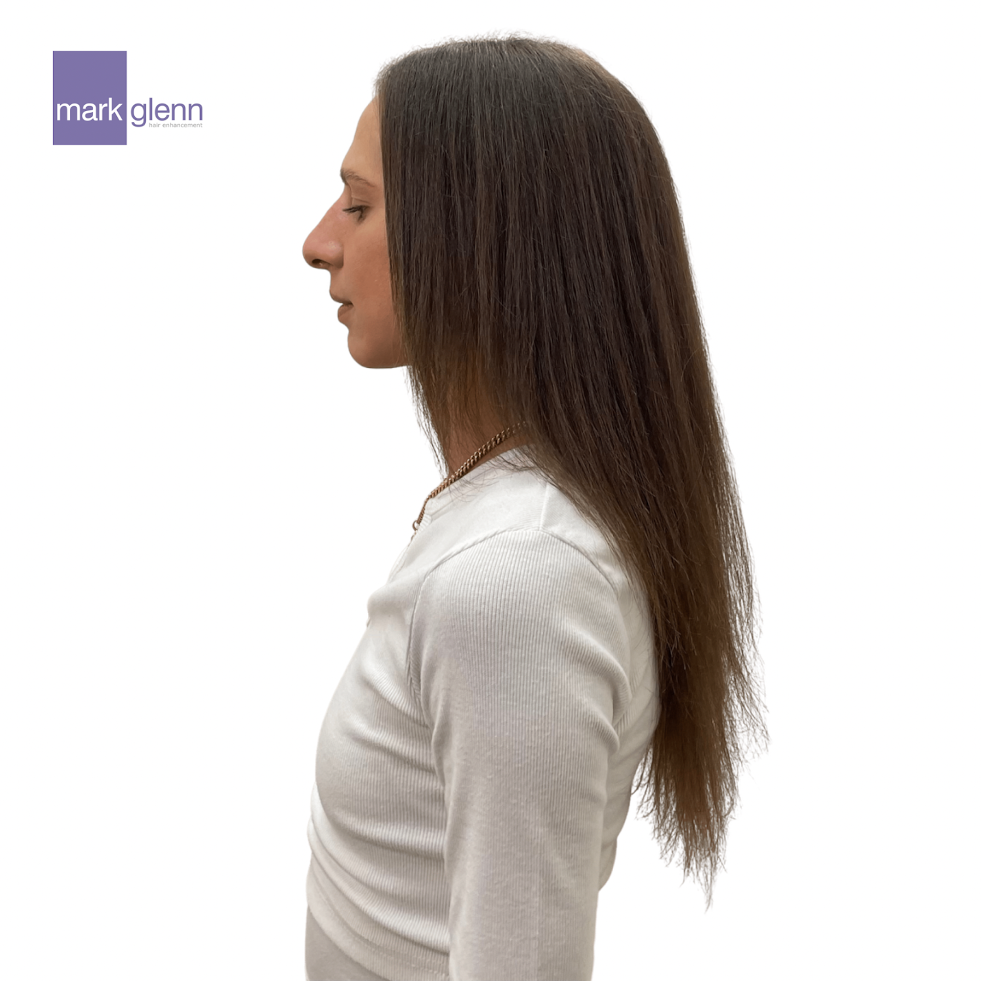 Before Picture - Fragile Hair Restored After Human Tape Extensions Damage