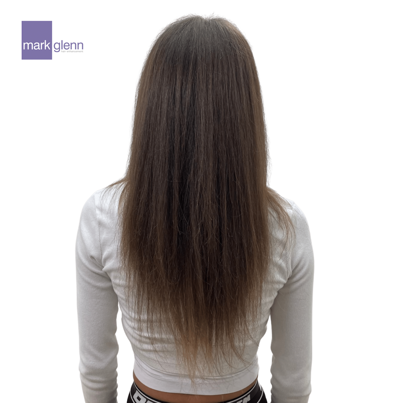 Before Picture - Fragile Hair Restored After Human Tape Extensions Damage