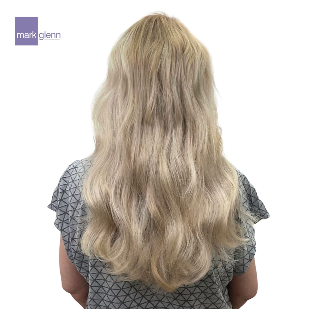 After Picture - Short to Long, Fine to Thick, Flat to Wavy Guilt-Free Hair Extensions