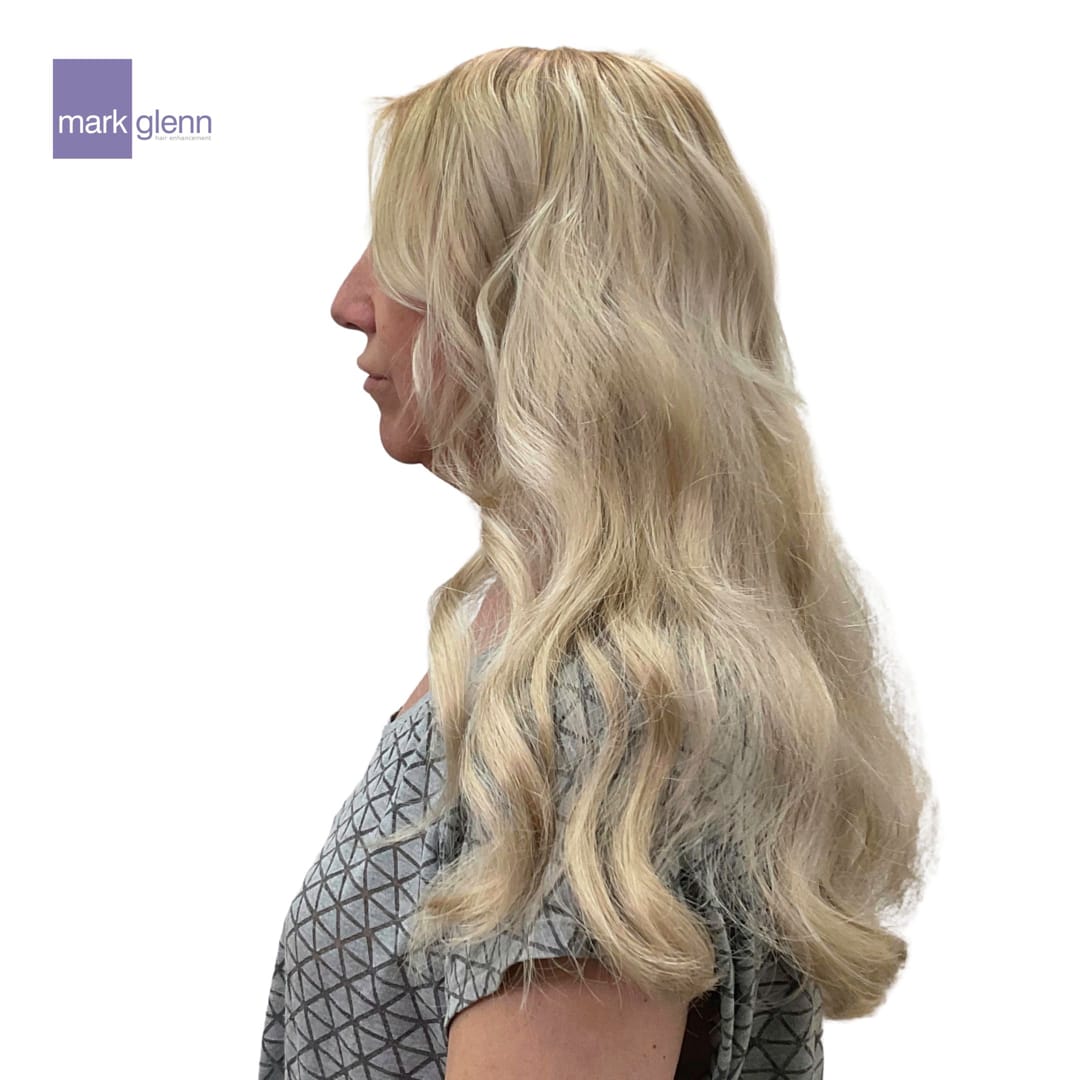 After Picture - Short to Long, Fine to Thick, Flat to Wavy Guilt-Free Hair Extensions