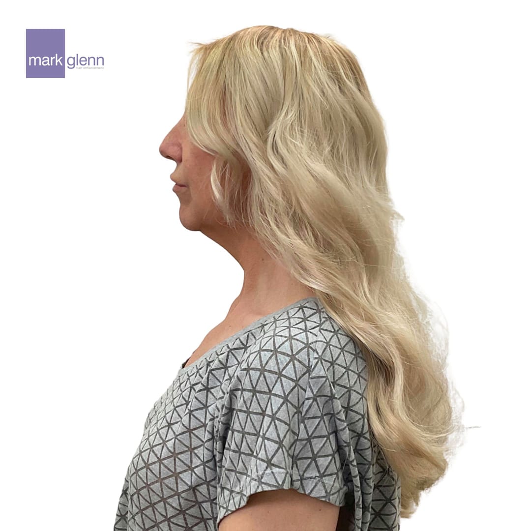 After Picture - Short to Long, Fine to Thick, Flat to Wavy Guilt-Free Hair Extensions
