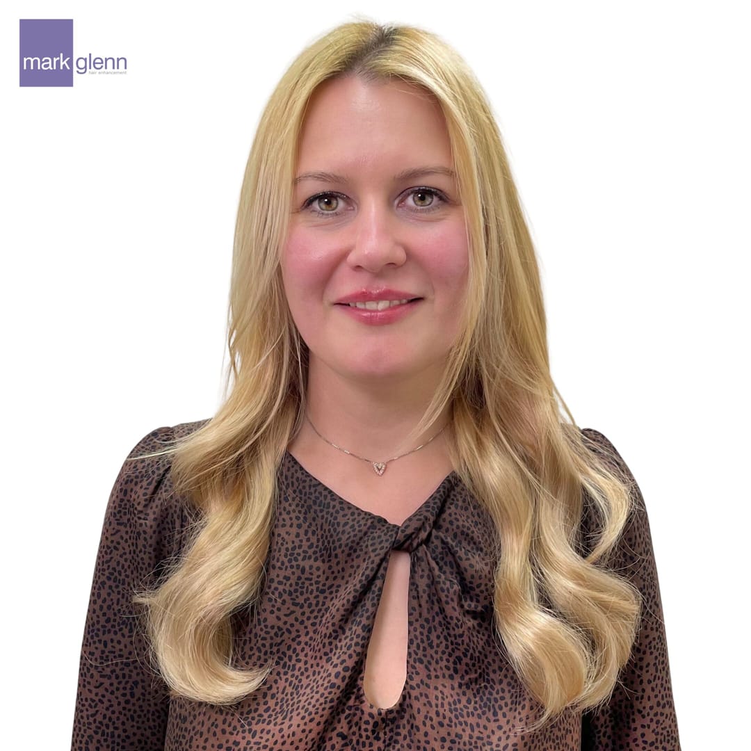 After Picture - Beautiful Blonde Fibre Hair Extensions After Tape Extensions Thinning