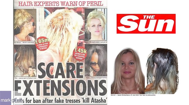 HL111-M - Latex Bonded Hair Extension Damage Restored at Mark Glenn, London