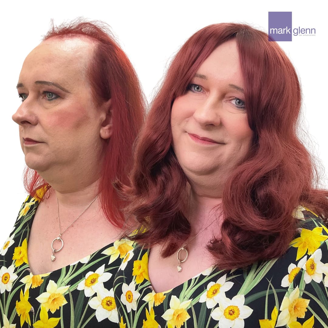 Tantalising Transition in Gorgeous Red - Semi-Permanent Trans Wig Alternative