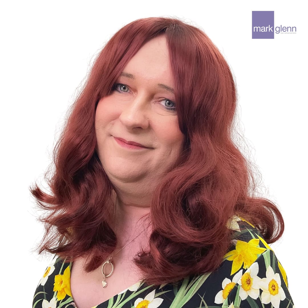 After Picture - Tantalising Transition in Gorgeous Red - Semi-Permanent Trans Wig Alternative