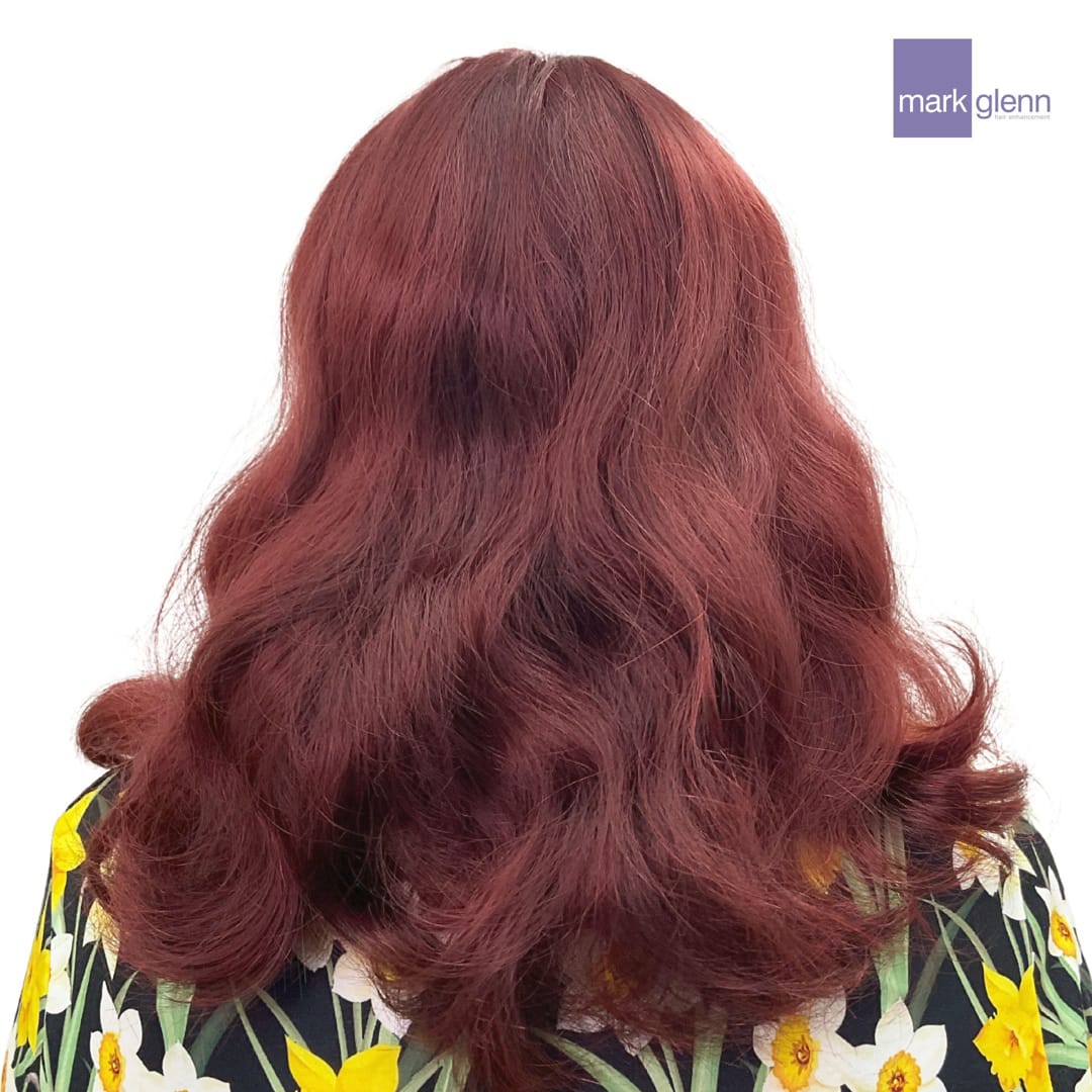 After Picture - Tantalising Transition in Gorgeous Red - Semi-Permanent Trans Wig Alternative