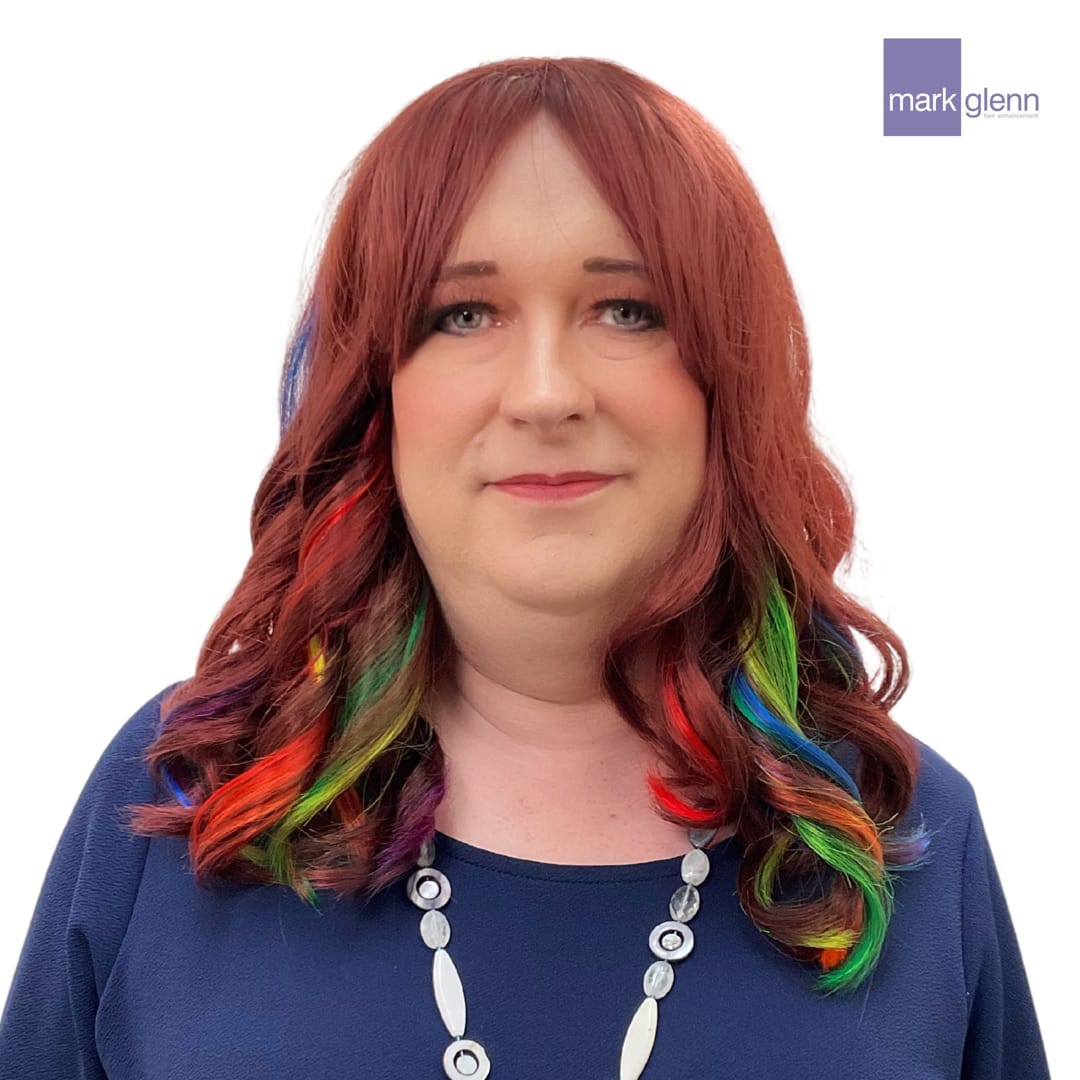 After Picture - Tantalising Transition in Gorgeous Red - Semi-Permanent Trans Wig Alternative
