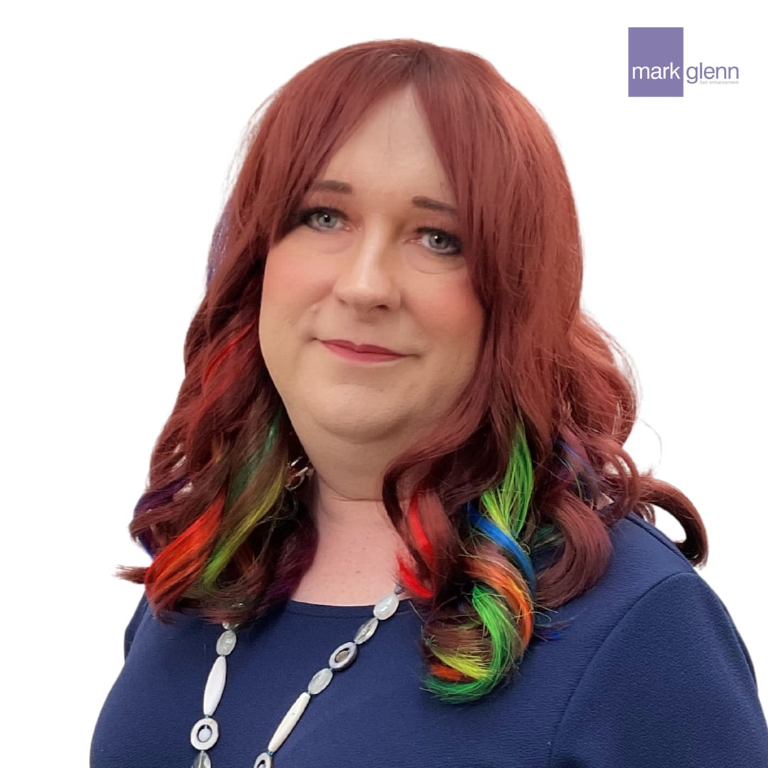After Picture - Tantalising Transition in Gorgeous Red - Semi-Permanent Trans Wig Alternative