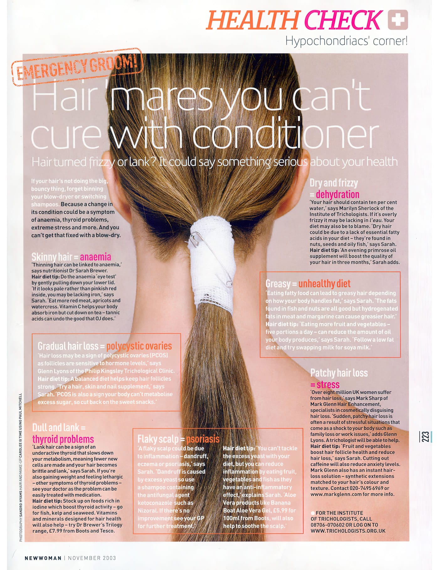 Mark Glenn's instant hair loss solution - New Woman Magazine