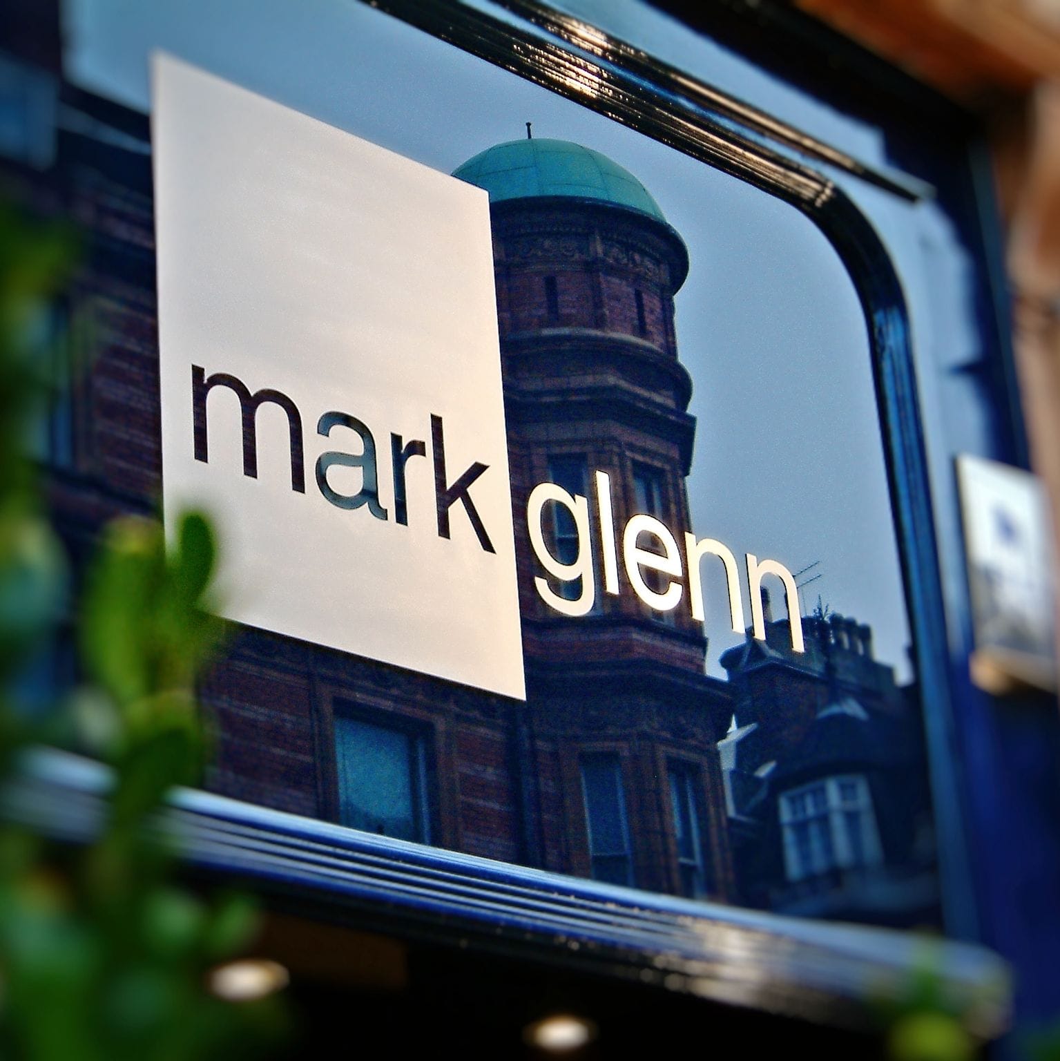 Mark Glenn exterior sign in Mayfair's Mount Street, London, 2005
