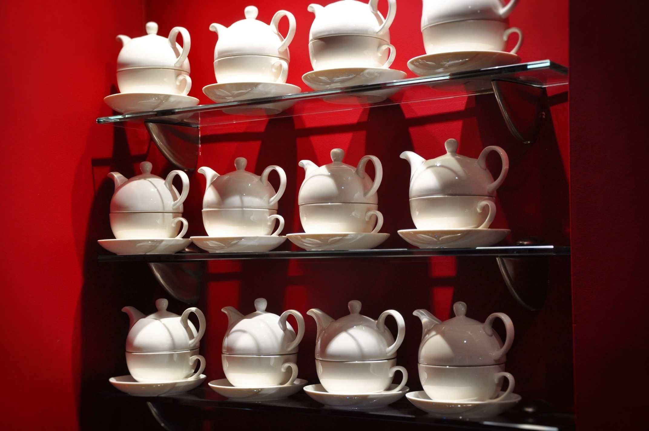 Teapots at Mark Glenn's UK Hair Extension Studio