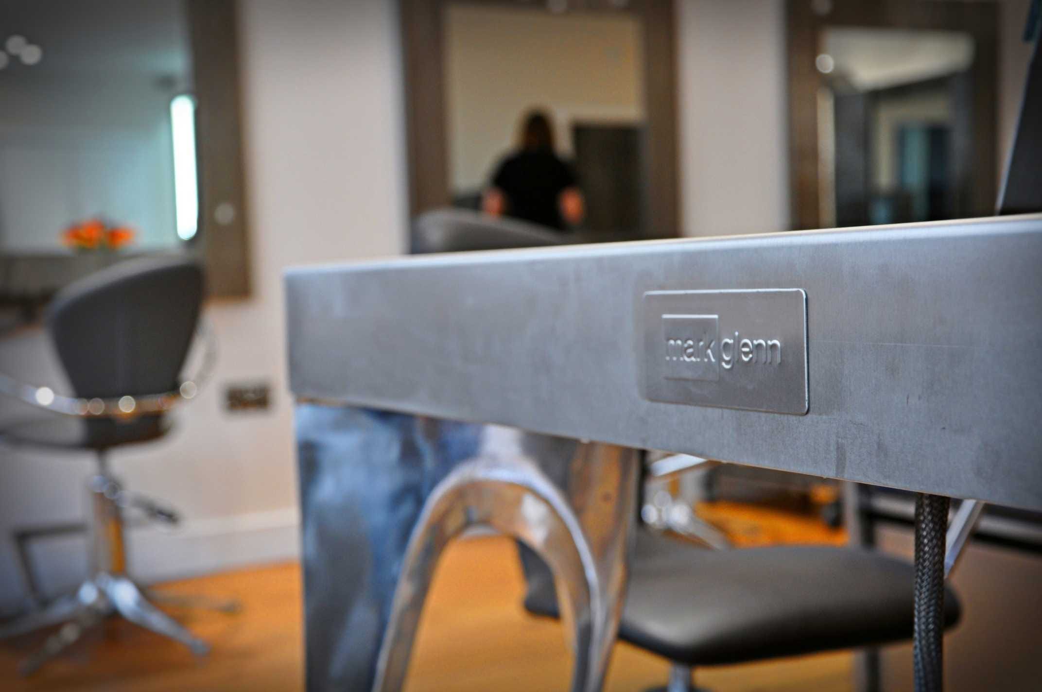 Bespoke Italian designer furniture at Mark Glenn's London Hair Extensions Studio