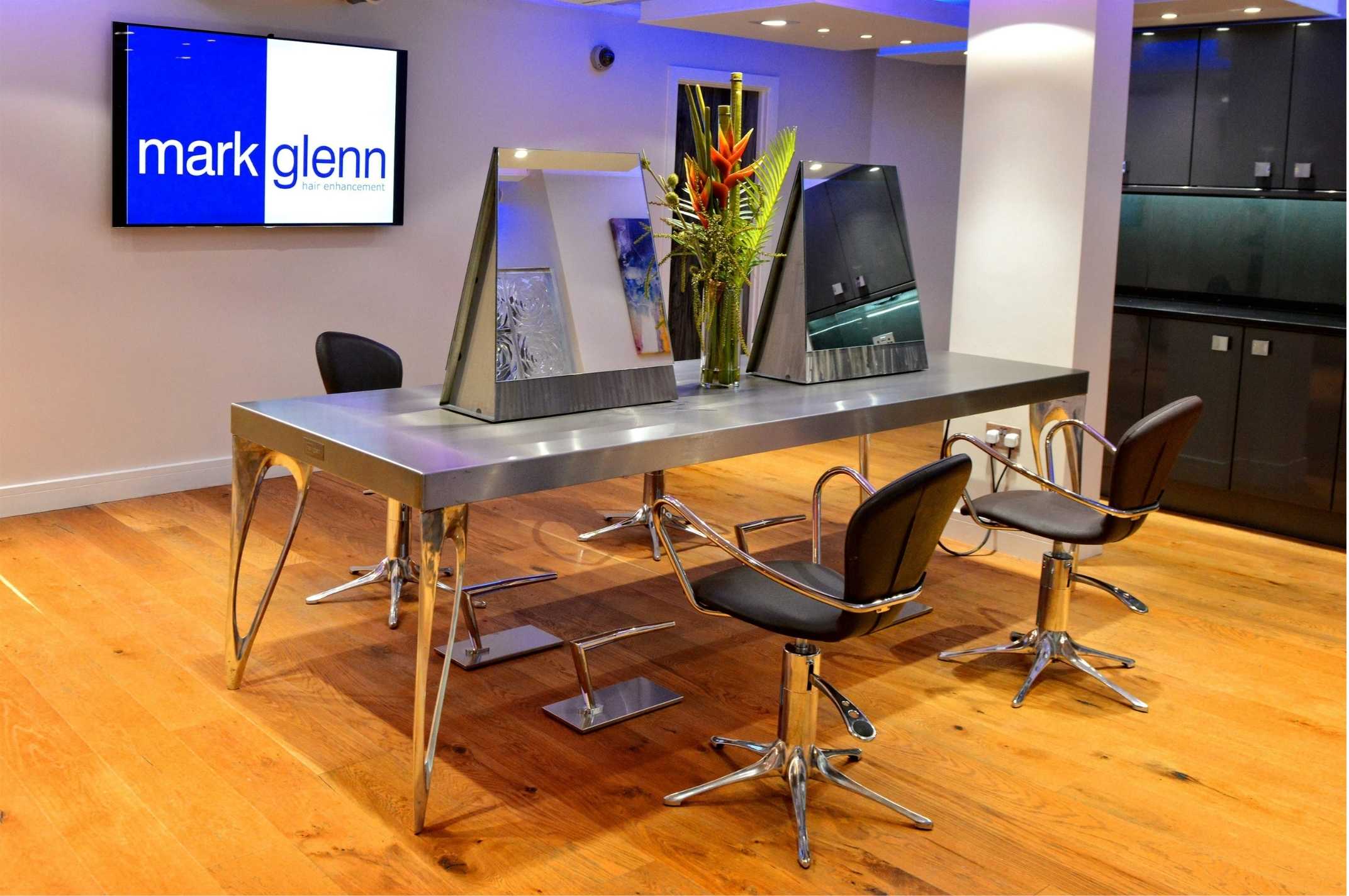 Bespoke designer Italian furniture at Mark Glenn Hair Extensions Studio in London