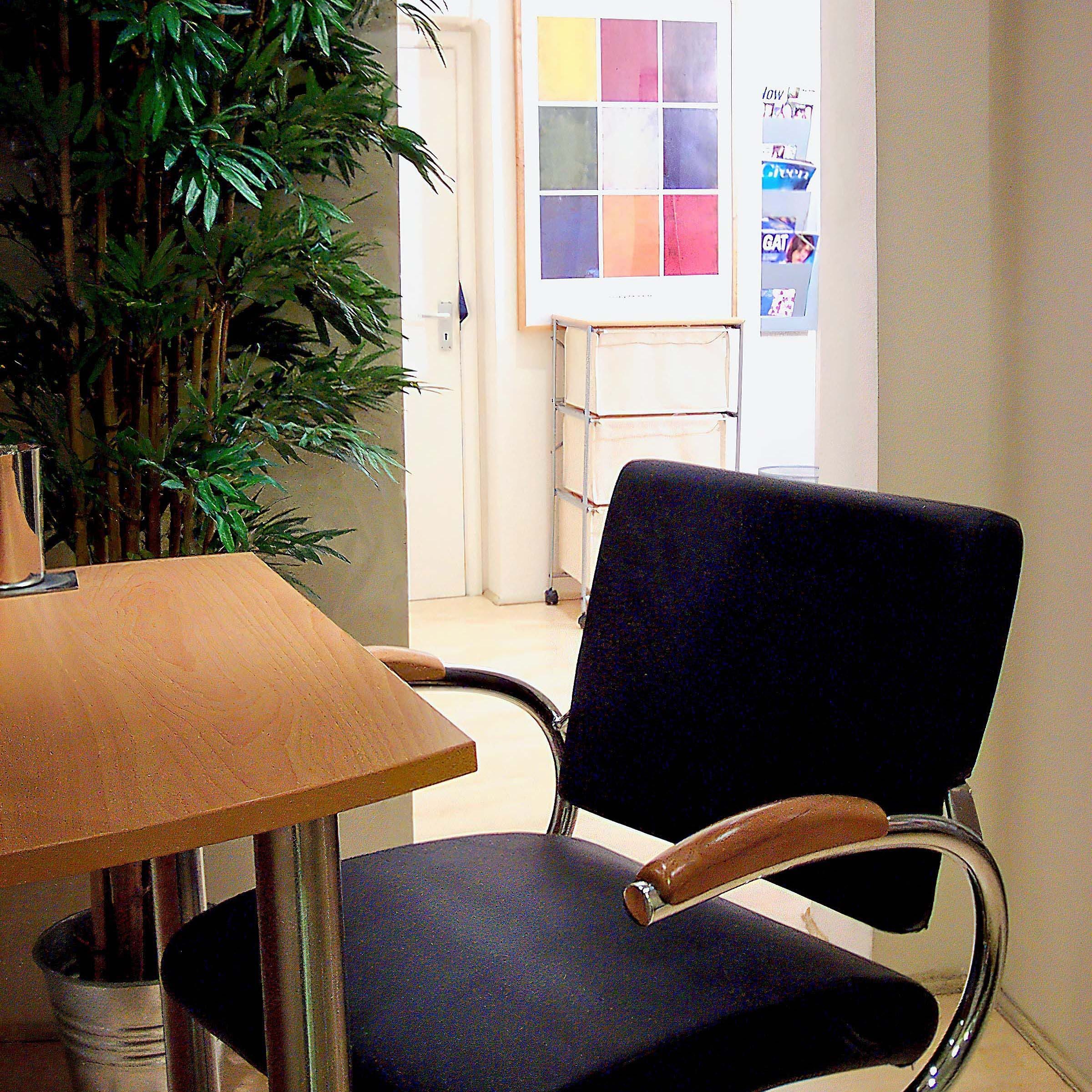 Styling chair at Mark Glenn Hair Enhancement, New Bond Street, London, 2001