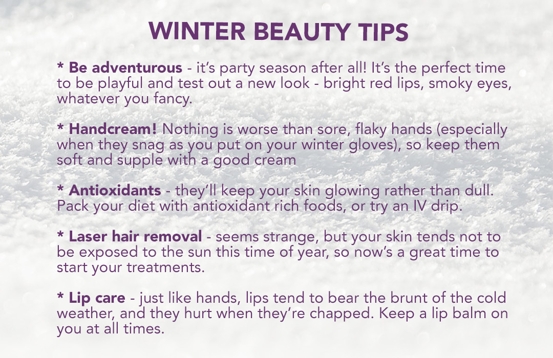 Top Tips for Winter Beauty