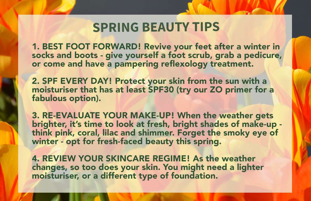 Top Tips Spring Beauty
