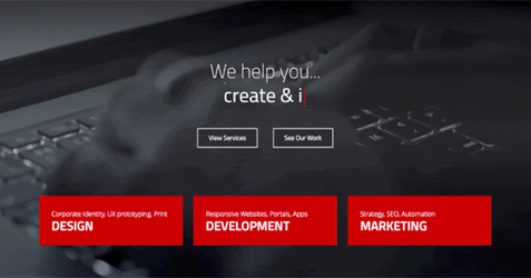 GIF of The Wysi Homepage