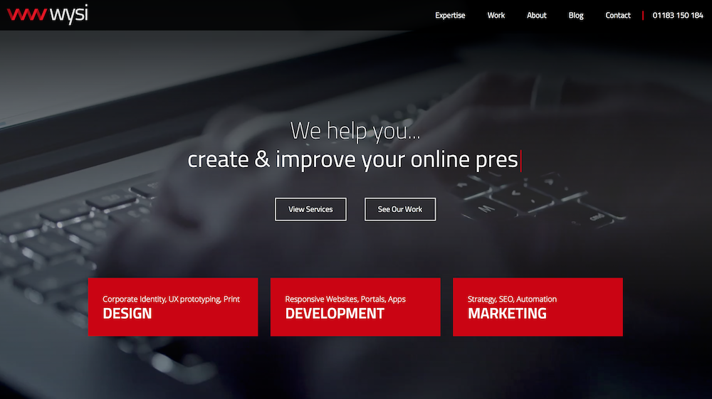 Picture of The Wysi Homepage