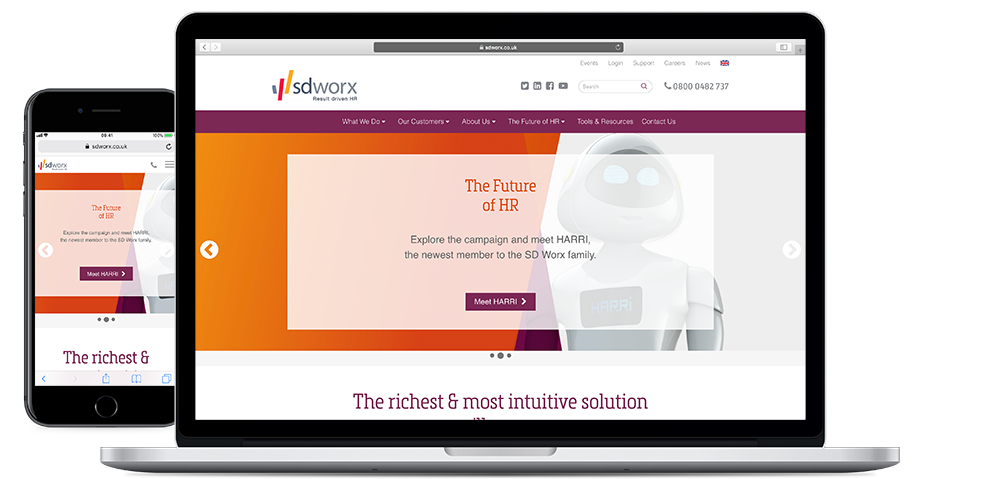 a website redesign for sdworx by wysi of berkshire