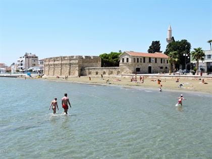 Larnaca Castle Beach