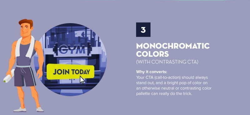 2016 webdesign trends monochromatic colors
