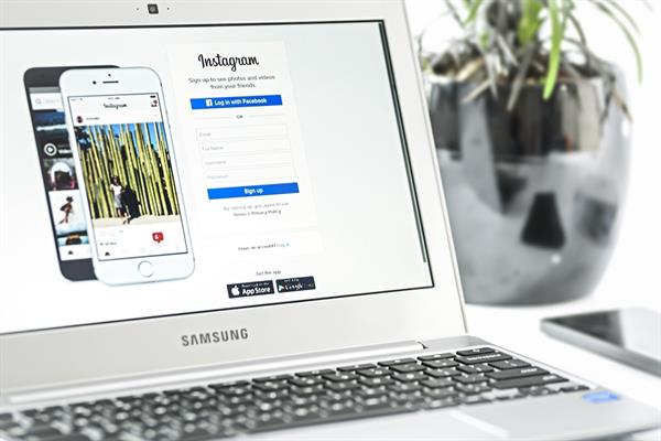 Photo of laptop, with Instagram login page on the screen Photo of laptop, with Instagram login page on the screen