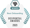 Best Onboarding - DevPortal Awards 2021