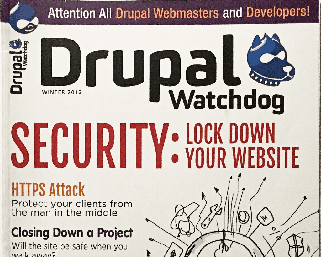 The cover of the 2016 Winter issue of Drupal Watchdog