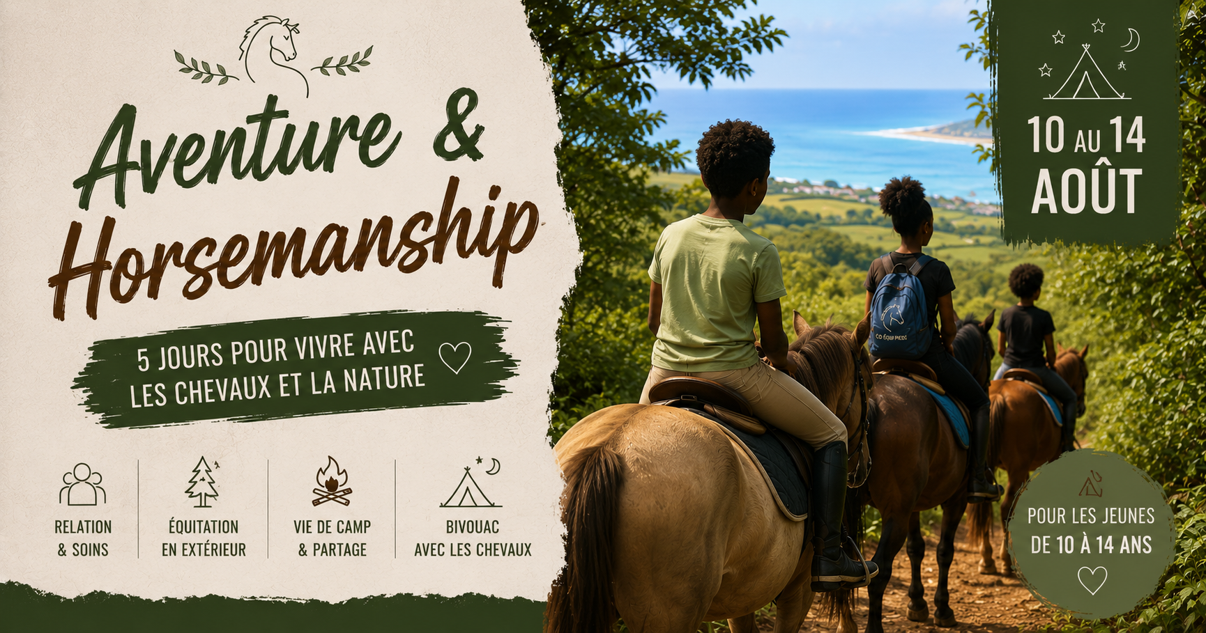 Aventure & Horsemanship : 5 jours d'immersion avec les chevaux et la nature en Martinique (du 10 au 14 août)