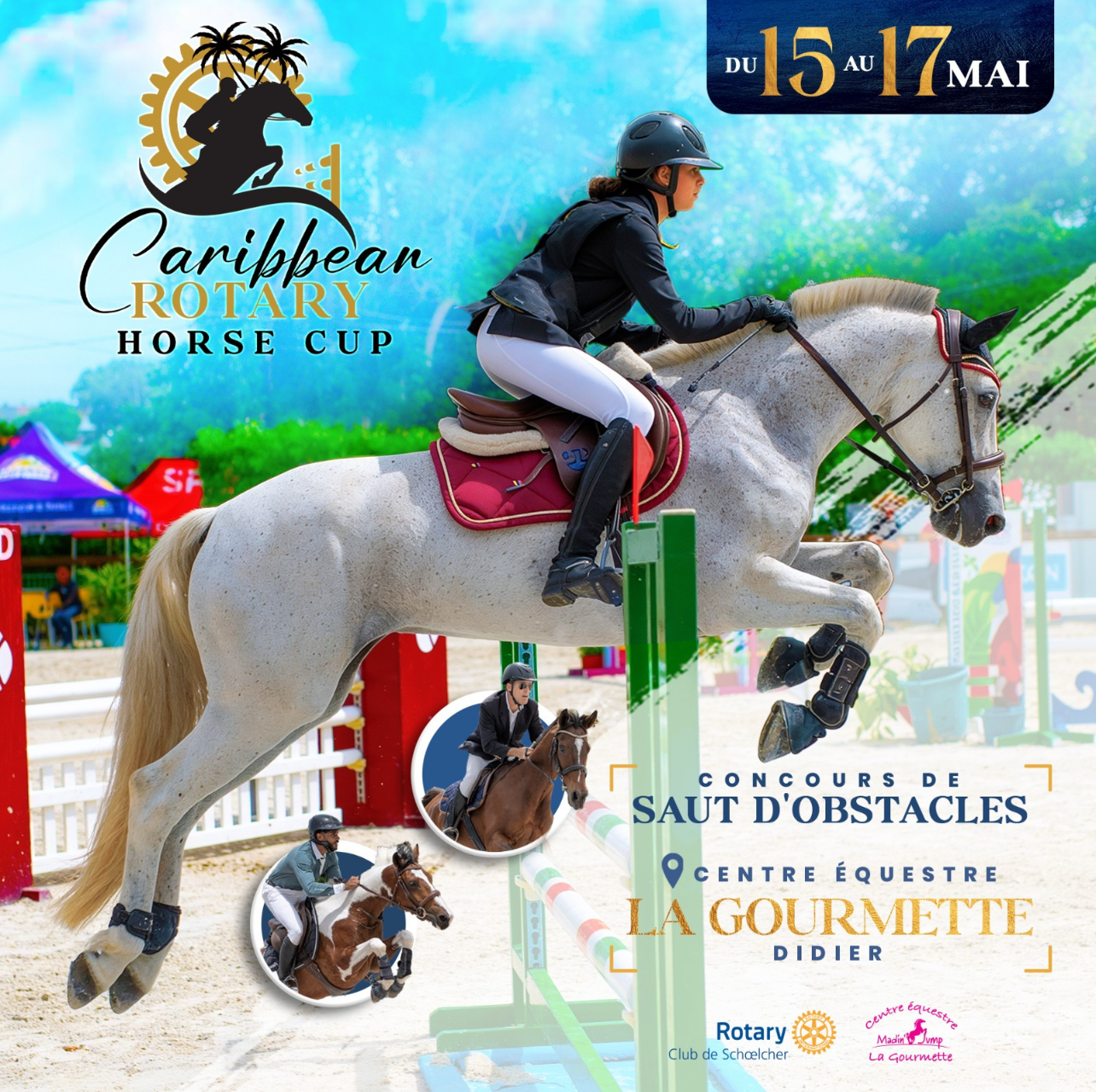 Caribbean Rotary Horse Cup : rendez-vous du 15 au 17 mai au Centre Équestre La Gourmette à Didier