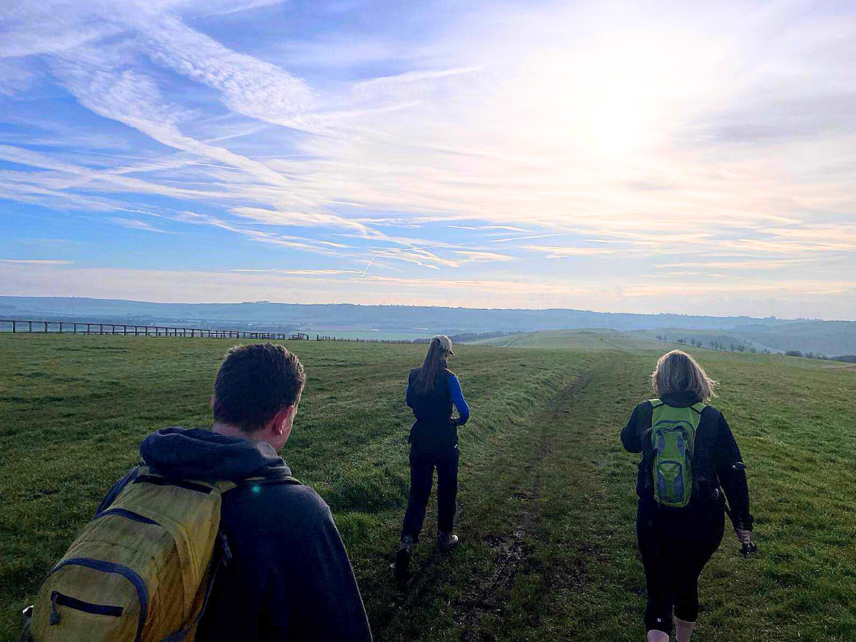 Murray team on a charity training walk