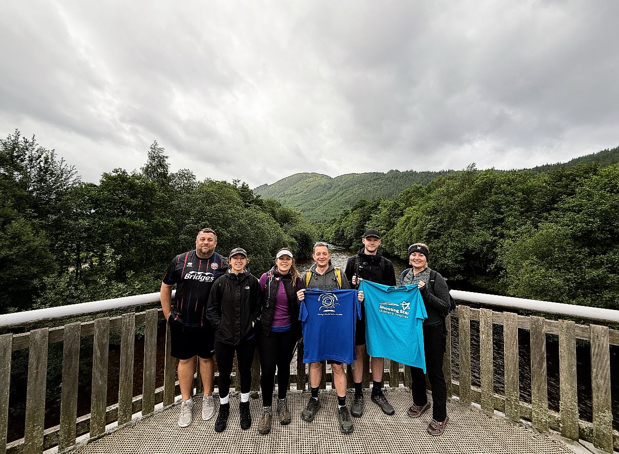 Murray team on a charity training walk