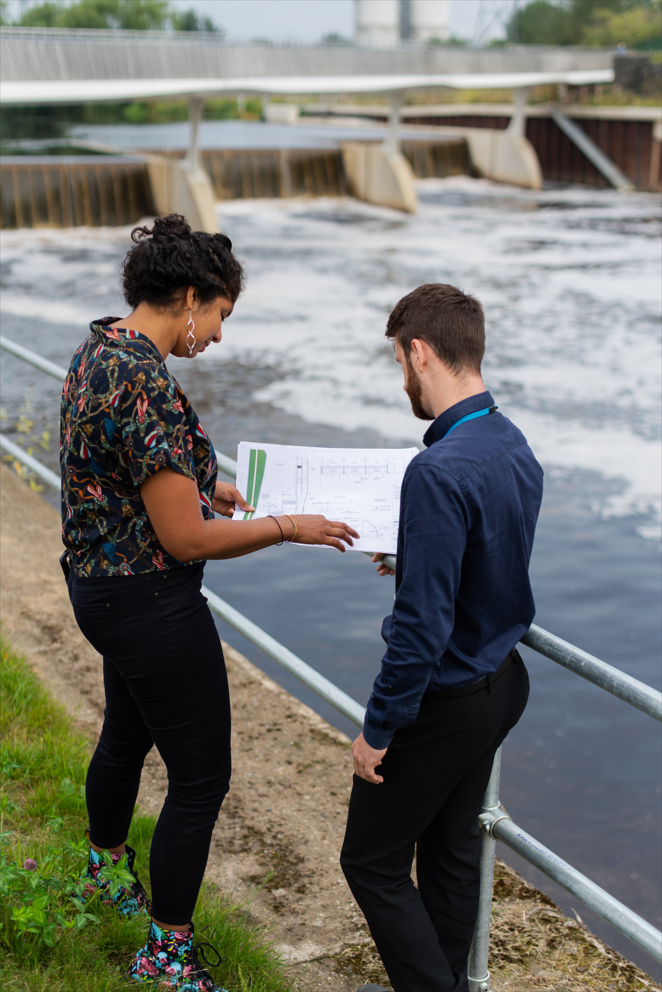 water engineers at water framework plant