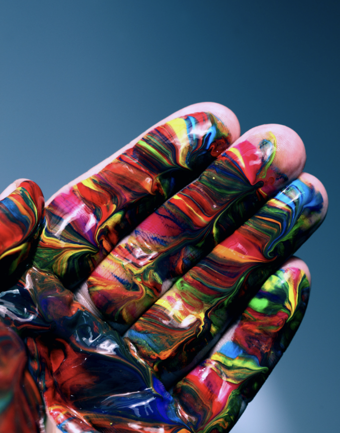 Diversity Symbol Painted Hand