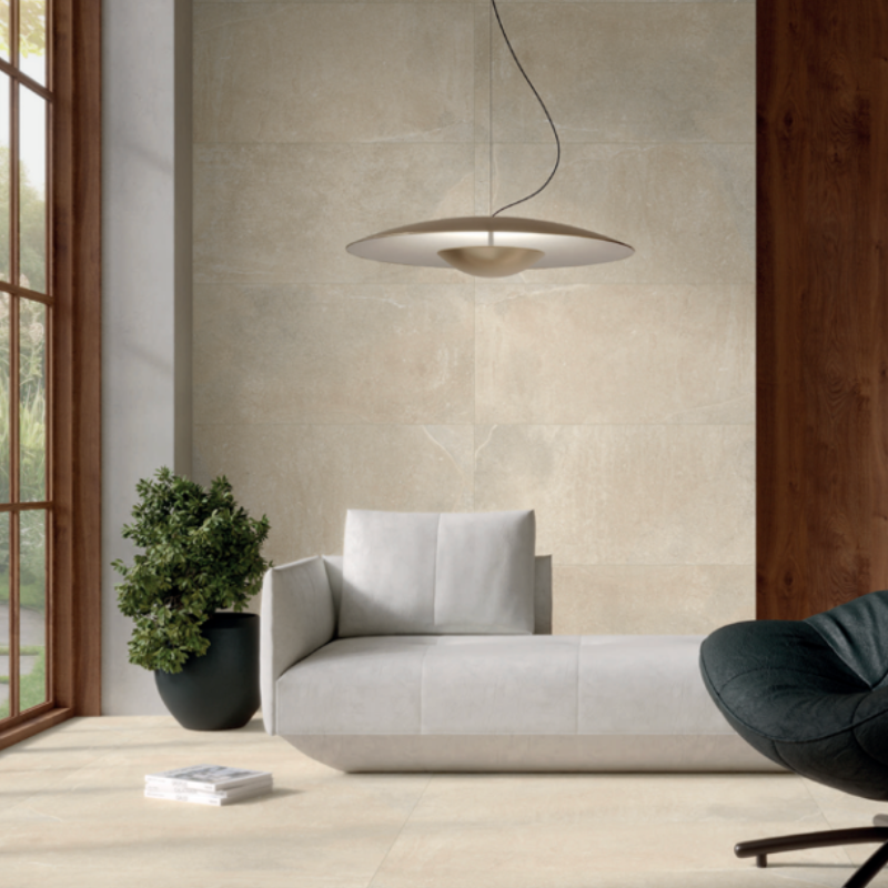 carrelage grès cérame Quarry beige OMSTONE Caraïbes Martinique